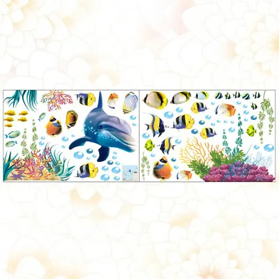 Sea Life Stickers Underwater Wall Decals Ocean Creature Wall Decal • £8.59