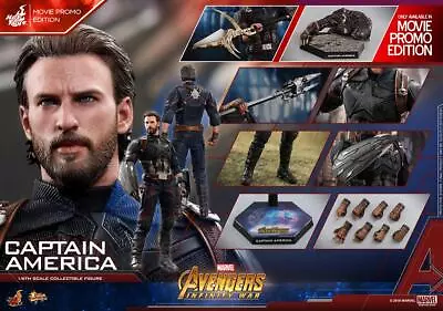 Movie Masterpiece Avengers Infinity War Captain America DX Action Figure HotToys • $308.73