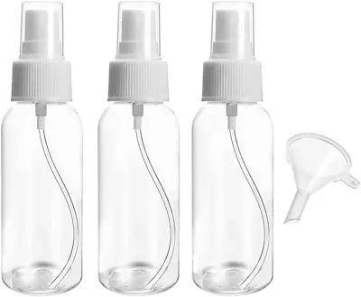 Symbah Small Spray Bottle 50ml Atomiser Empty Clear Fine Mist Plastic Refillable • £5.84