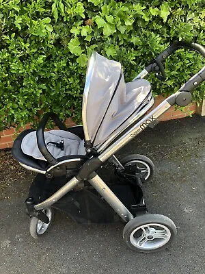 BabyStyle Oyster Max 2 Tandem Double Pram/Pushchair With Lie Flat Seat Stroller • £120