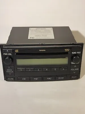 Radio AM-FM Toyota 4 Runner 86120-52530 OEM CD WMA MP3 Player Stereo Head Unit • $43