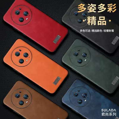 For Honor Magic5 Pro Shockproof Business Retro Premium Hybrid Leather Case Cover • $8.99