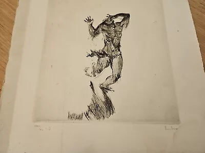 FRITZ HEUBNER - Signed - Small Edition Xxxix / X4 Z. 2 Beautiful ETCHING 1920 • $26.59