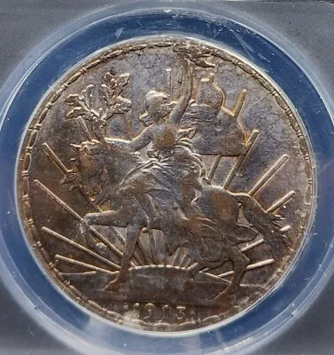 1913 Un Peso Caballito Mexico ANACS  • $380