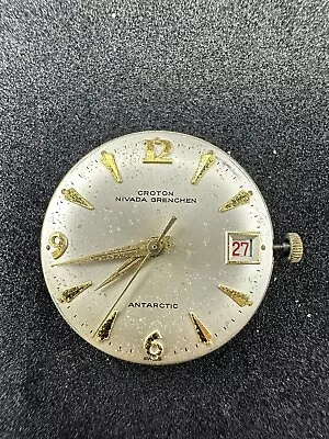 VINTAGE MEN'S CROTON AUTOMATIC WRIST WATCH MOVEMENT CAL EJTE B4810 Good Balance • $15