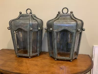 Large Vintage Wall Outdoor Sconces Patina Finish  • $799.99