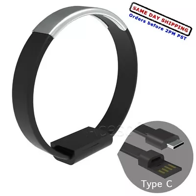 Bracelet Wrist Band Charger Micro USB High Speed Data Sync Cable Cord For Phone • $12.52