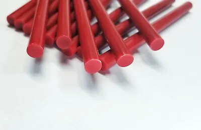 Halloween Blood Red Colored Mini Hot Melt Glue Sticks 4  Length 5/16 (.25 )  • $8.99