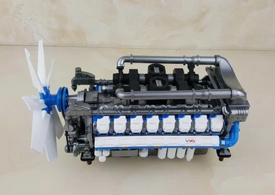 $155.15 • Buy Weichai Diesel Engine Power M33 Baudouin V16 Engine 1/16 Truck Pre-built Model