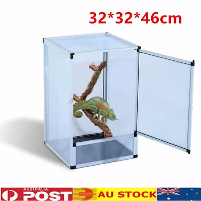 Aluminium Reptile Enclosure Terrarium Mesh Cage Lizard Snake Insect Breeding Box • $81.50