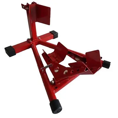 Motorcycle Red Front Wheel Chock Lift Stand For Sport Street Road Bike • $65.97