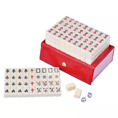 144 Tiles Mahjong Set Heavy Duty Classic Strategy Game With Carrying Travel Case • $50.59