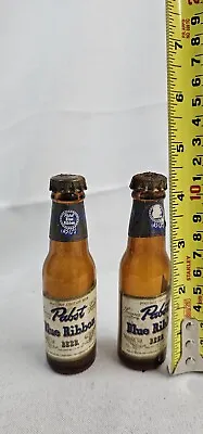 Rare 1940'-50's? PABST BLUE RIBBON MINI BEER BOTTLES - 2 • $15
