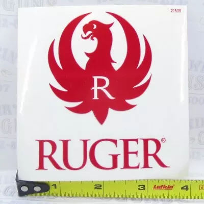 Genuine Ruger Red Logo Decal 4  Same That Ships With Mark IV Manuals • $1.99