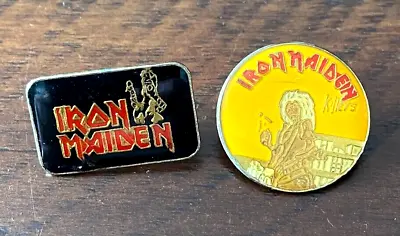 Lot Of 2 Iron Maiden Killers • Eddie 1980s Vintage Enamel Jacket Pins 1  • $20.50