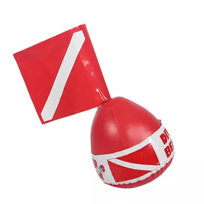 PVC Diving Marker Inflatable Signal Floater Dive Bouy Ball With Flag • $23.49