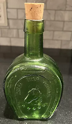 Wheaton Green Glass Bottle Antique Horse Shoe Bitters Medicine • $12.99