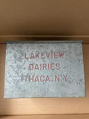 Vintage Milk Cooler Lakeview Dairy Ithaca NY • $45