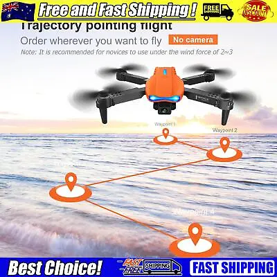 $40.47 • Buy Aeroplane USB Charging FPV Drones For Boys Girls (Orange 3Battery No Camera)