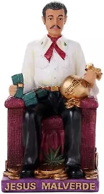 6.5 Inch Jesus Malverde Folklore Statue Sinaloa Religious Figurine Mexico Estatu • $44.62