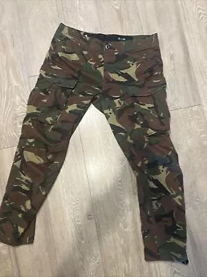 G-Star Raw Pants Mens 36/32  Rovic Zip 3D Straight Tapered Cargo Camo Stretch • $65