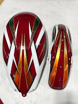$410 • Buy 2002-06 Harley Davidson V-rod Air Box Fuel Tank Cover + Front Fender Airbrushed