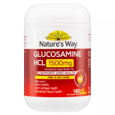 Natures Way Glucosamine 1500mg 180 Plus 20 Tablets • $39