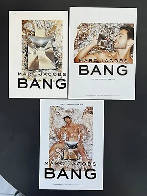 3x Marc Jacobs Bang Perfume Ads 2010 Juergen Teller Magazine Clippings • £12.50