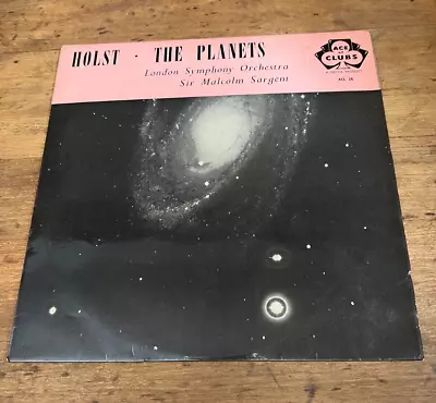 Malcolm Sargent Holst The Planets LP Ace Of Clubs ACL26-EX/VG+ • £5.99