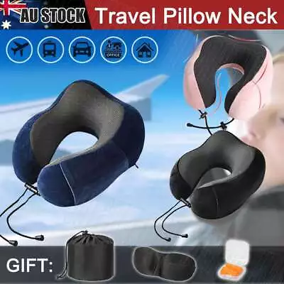 $17.59 • Buy Memory Foam U-shaped Travel Pillow Neck Support Rebound Pad Sleeping Headrest AU