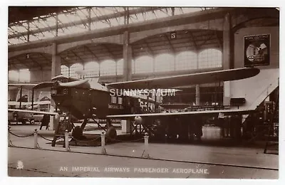 Aviation Croydon Aerodrome Imperial Airways Aeroplane In Hanger Rp • £20