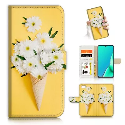 ( For IPhone 7 ) Wallet Flip Case Cover AJ24070 Flower • $12.99