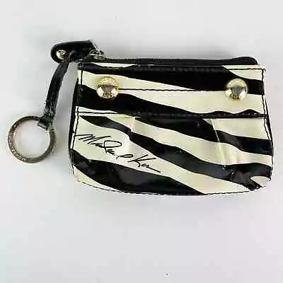 Michael Kors Women's Key Ring Zip Coin Pouch/ID Card Holder Zebra Print OS • $30