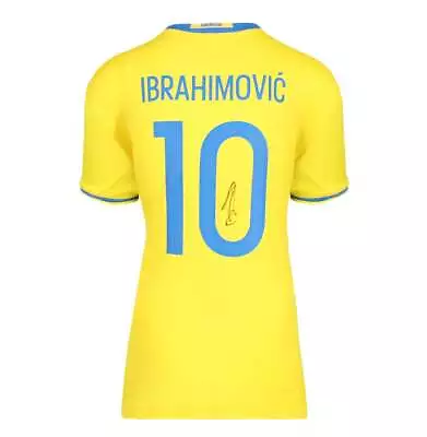 Zlatan Ibrahimovic Signed Sweden Shirt: Home 2016-17 Autograph Jersey • $1939.62