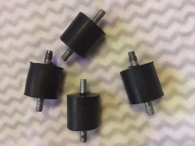 4  Extra HD Rubber Vibration Isolator Mounts:  1/4  Diam Stud  X 1  Diam X 2  L  • $8.99