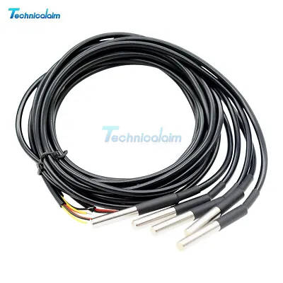 1/2/2.5/3m DS18B20 Waterproof Digital Humidity Sensor Probe Thermistor Cable • $1.92