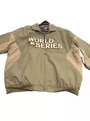 Authentic MAJESTIC MLB WORLD SERIES 2011 JACKET -Size X-Large - New Without Tags • $42.49
