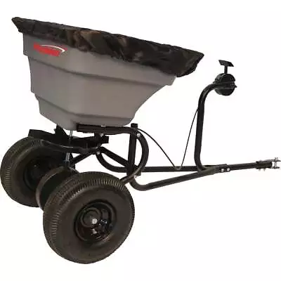 Precision 75 Lb. Self-Lubricating Tow Broadcast Spreader With Cover TBS4000PRCGY • $104.06