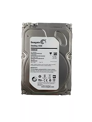 Seagate 4TB SATA 600 Internal Hard Drive 4000GB Desktop HDD • $79.95