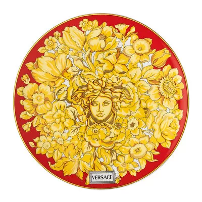 New Rosenthal Versace Medusa Rhapsody Plate Red 17cm Rrp$209 • $129.95