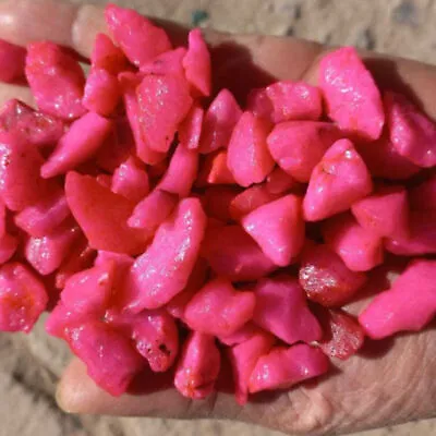 Decorative Garden CHIPPINGS Stones Home PINK COLOURED Gravel Colours Not Glass • £5.95