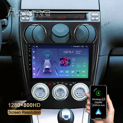 Wireless Carplay For Mazda 6 GG1 2002-2008 Android 12 Car Stereo Radio 2GB+32GB • $127.49