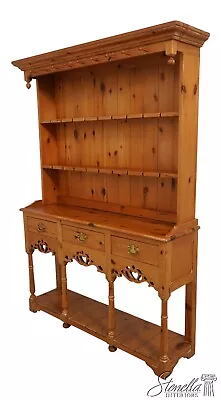 L62768EC: Country Pine Step Back Open Hutch • $1195