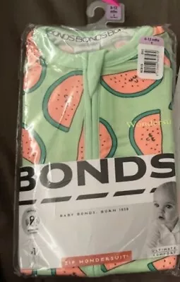 Bonds Wondersuit 0 6-12 Month Baby  Watermelon Fruit Suit • $25