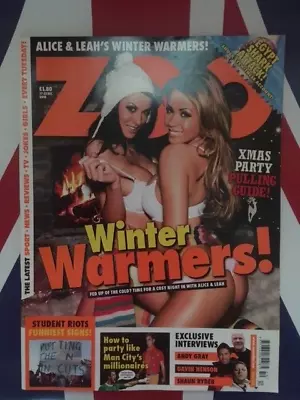 Zoo Magazine 17th - 23rd December 2010 Alice Goodwin Leah Francis Issue 353 Rare • £39.99