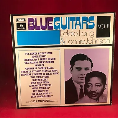 EDDIE LANG & LONNIE JOHNSON Blue Guitars Vol II 1970 UK Vinyl LP EXCELLENT 2 • £12.24