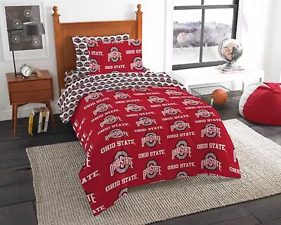 Ohio State Buckeyes Twin Bed In A Bag Comforter Set Official NCAA • $67.99