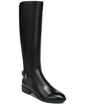 Women's Sam Edelman Paxten Black Leather Tall Knee-High Riding Boots • $99