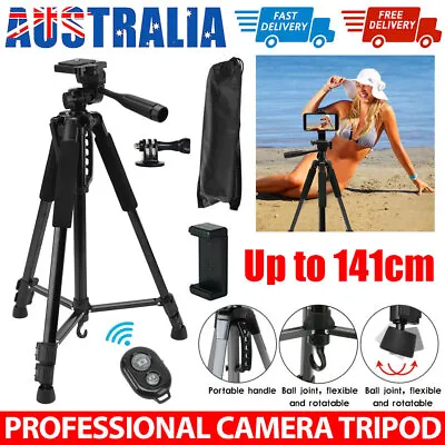 $17.25 • Buy Professional Camera Tripod Stand Phone Holder Travel Video Recording Portable