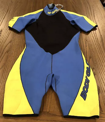 Body Glove Spider Mens Short Wetsuit Size M Black Blue Yellow • $45